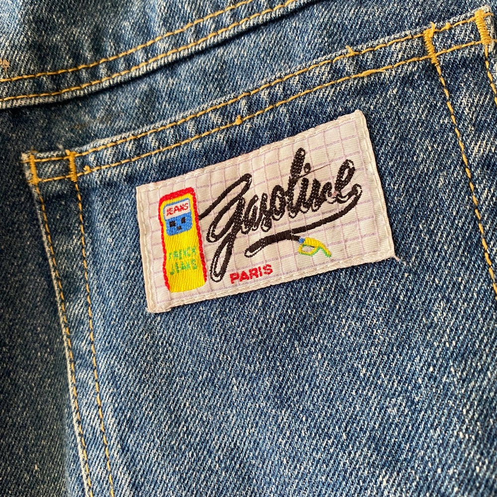 Vintage 80's Gasoline Mom Button Fly Jeans Sz 11 Jr - Picture 7 of 10